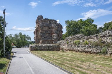 Ruins of Roman fortifications in ancient city of Diocletianopolis, town of Hisarya, Plovdiv Region, Bulgaria