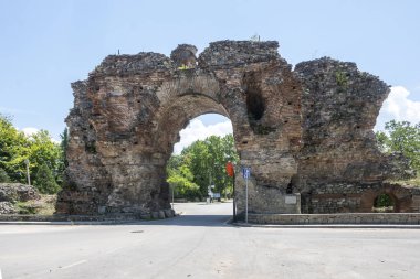 Ruins of Roman fortifications in ancient city of Diocletianopolis, town of Hisarya, Plovdiv Region, Bulgaria