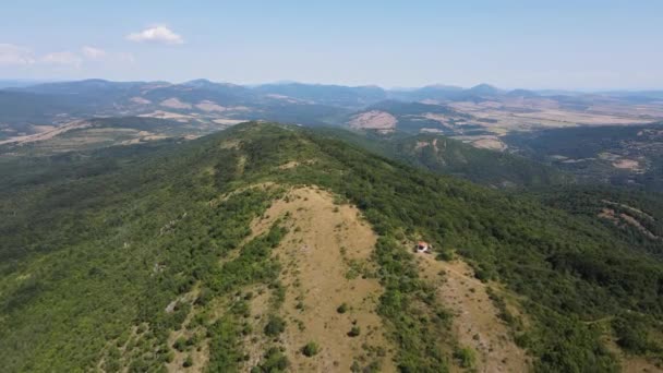 Niesamowity Letni Krajobraz Rudiny Obwód Pernicki Bułgaria — Wideo stockowe