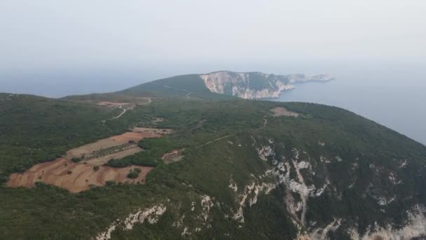 Incredibile Vista Aerea Vista Panoramica Della Costa Lefkada Isole Ionie — Video Stock
