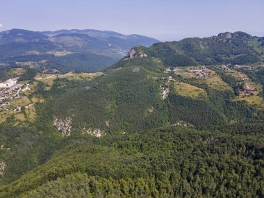 Belintash 'ın havadan görünüşü - Bulgaristan' ın Rodop Dağlarındaki tanrı Sabazios 'a adanmış antik tapınak
