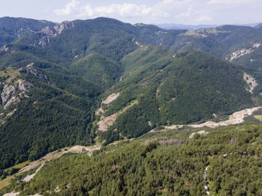 Belintash 'ın havadan görünüşü - Bulgaristan' ın Rodop Dağlarındaki tanrı Sabazios 'a adanmış antik tapınak