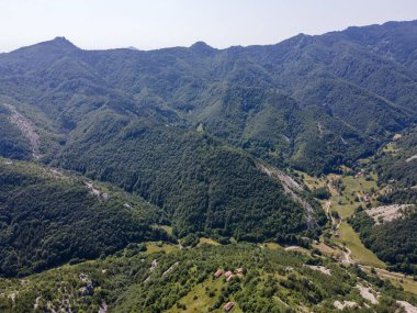 Belintash 'ın havadan görünüşü - Bulgaristan' ın Rodop Dağlarındaki tanrı Sabazios 'a adanmış antik tapınak