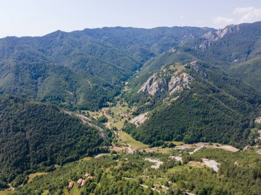 Belintash 'ın havadan görünüşü - Bulgaristan' ın Rodop Dağlarındaki tanrı Sabazios 'a adanmış antik tapınak