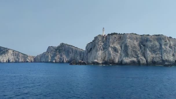 Incredibile Vista Panoramica Della Costa Lefkada Isole Ionie Grecia — Video Stock