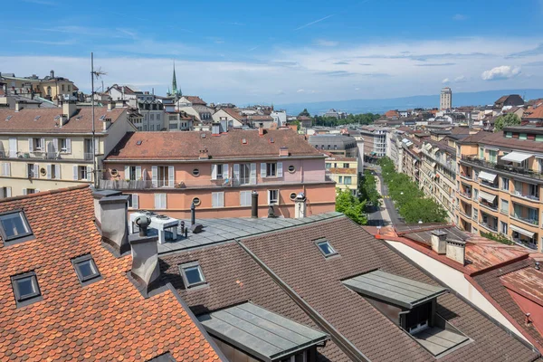 Lausanne Suiza Junio 2023 Panorama Del Casco Antiguo Ciudad Lausana — Foto de Stock