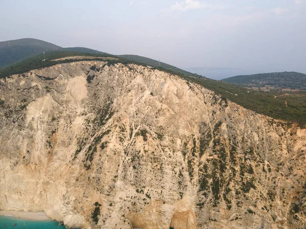 Amazing Aerial Panoramic View Coastline Lefkada Ionian Islands Greece — Stock Photo, Image