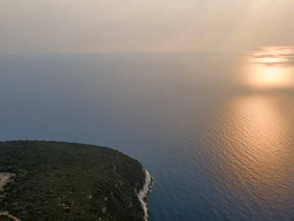Удивительный Воздушный Панорамный Вид Побережье Лефкады Ионические Острова Греция — стоковое фото