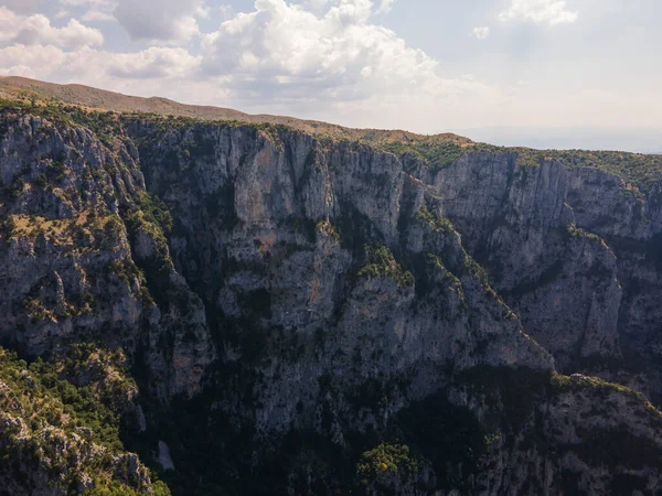 Úžasný Letecký Pohled Pohoří Vikos Pindus Zagori Epirus Řecko — Stock fotografie