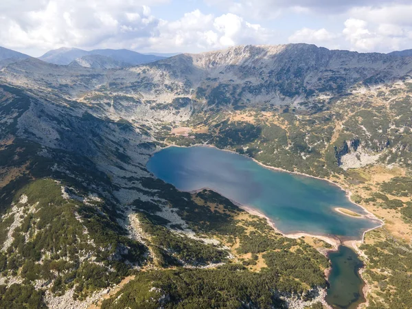 Amazing Aerial View Stinky Lake Danau Smradlivoto Rila Mountain Bulgaria — Stok Foto