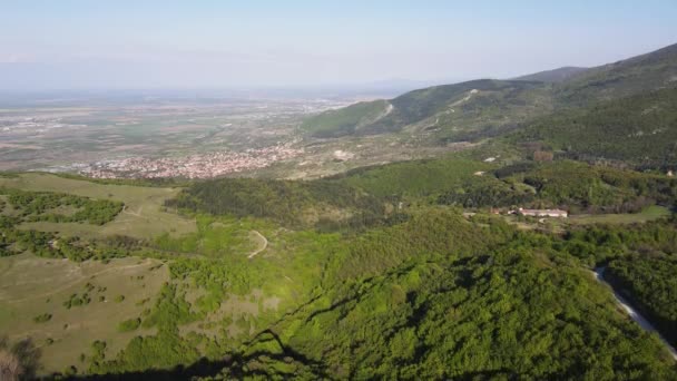 保加利亚普罗夫迪夫地区库克兰镇附近的Rhodopes山全景 — 图库视频影像