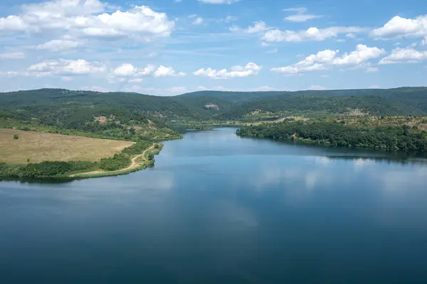 Vue Estivale Réservoir Pchelina Région Pernik Bulgarie — Photo