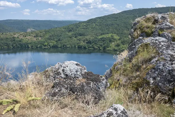 Vista Estiva Del Bacino Idrico Pchelina Regione Pernik Bulgaria — Foto Stock