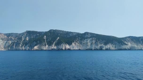 Increíble Vista Panorámica Costa Lefkada Islas Jónicas Grecia — Vídeo de stock