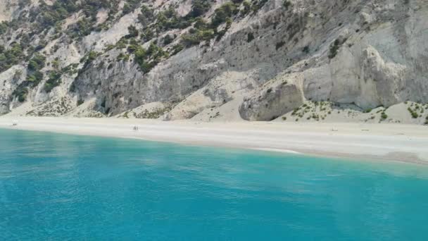 Pemandangan Panorama Yang Menakjubkan Dari Garis Pantai Lefkada Kepulauan Ionia — Stok Video