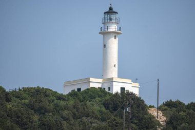 Lefkada, İyon Adaları, Yunanistan 'ın kıyı şeridinin inanılmaz panoramik manzarası