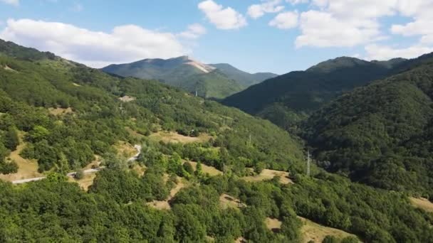 Дивовижний Вид Повітря Гору Пірін Біля Піку Свішник Болгарія — стокове відео