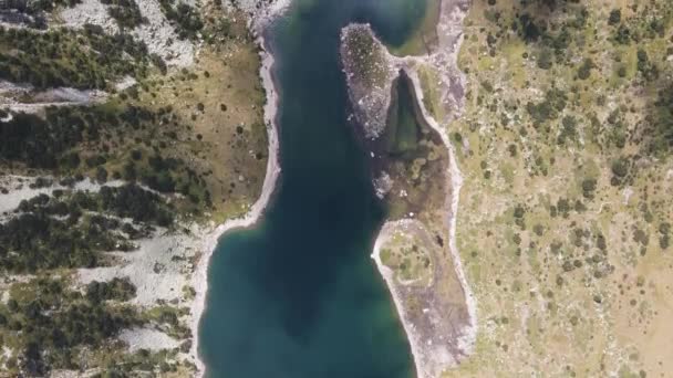 Καταπληκτική Αεροφωτογραφία Των Λιμνών Των Ψαριών Ρίλα Βουνό Βουλγαρία — Αρχείο Βίντεο