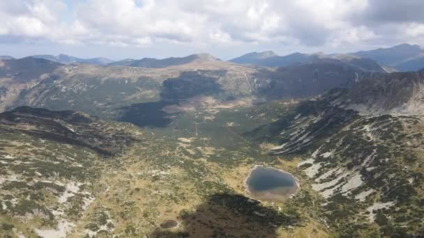 Erstaunliche Luftaufnahme Von Fischseen Rila Gebirge Bulgarien — Stockvideo