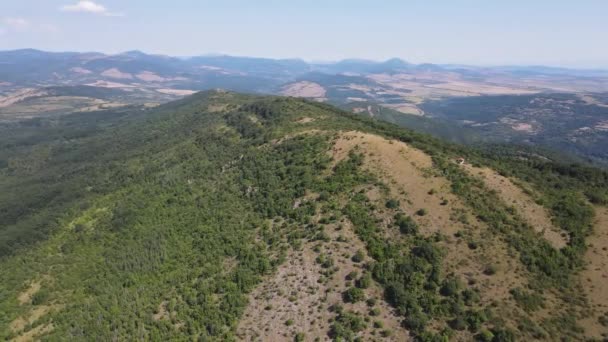 Paisagem Verão Incrível Montanha Rudina Região Pernik Bulgária — Vídeo de Stock