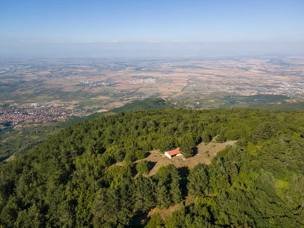 stock image Aerial view of Rhodopes Mountain near village of Yavrovo, Plovdiv Region, Bulgaria