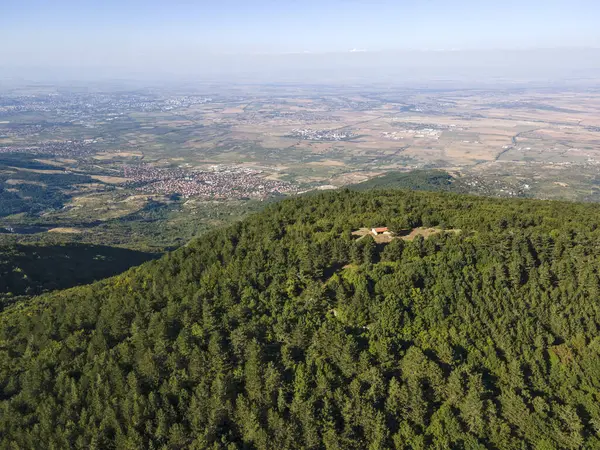 stock image Aerial view of Rhodopes Mountain near village of Yavrovo, Plovdiv Region, Bulgaria