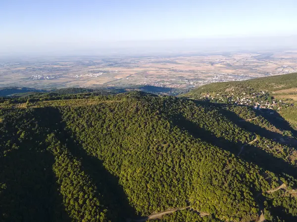 stock image Aerial view of Rhodopes Mountain near village of Yavrovo, Plovdiv Region, Bulgaria