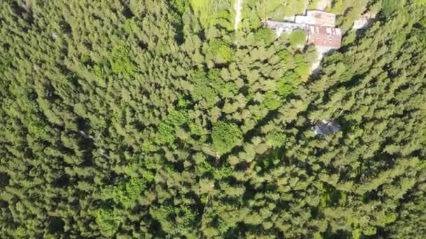 Aerial Summer View Koprivkite Area Rhodopes Mountain Plovdiv Region Bulgaria — Αρχείο Βίντεο