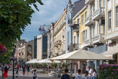PLOVDIV, BULGARIA - 11 Haziran 2023: Bulgaristan 'ın Filibe kentinin şaşırtıcı Panoramik görünümü