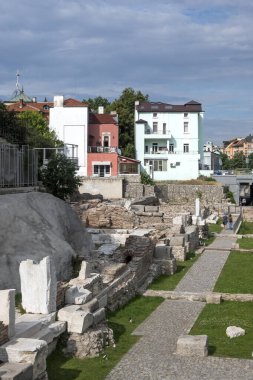 PLOVDIV, BULGARIA - 11 Haziran 2023: Bulgaristan 'ın Filibe kentinin şaşırtıcı Panoramik görünümü