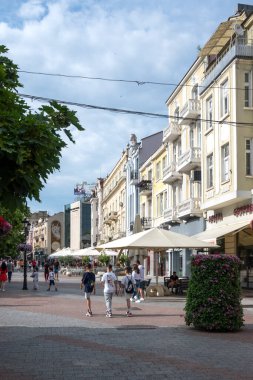 PLOVDIV, BULGARIA - 11 Haziran 2023: Bulgaristan 'ın Filibe kentinin şaşırtıcı Panoramik görünümü