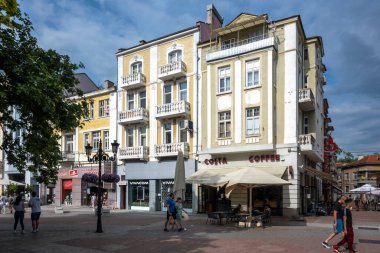 PLOVDIV, BULGARIA - 11 Haziran 2023: Bulgaristan 'ın Filibe kentinin şaşırtıcı Panoramik görünümü