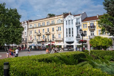 PLOVDIV, BULGARIA - 11 Haziran 2023: Bulgaristan 'ın Filibe kentinin şaşırtıcı Panoramik görünümü