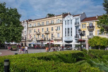 PLOVDIV, BULGARIA - 11 Haziran 2023: Bulgaristan 'ın Filibe kentinin şaşırtıcı Panoramik görünümü