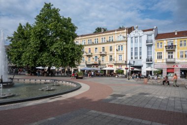 PLOVDIV, BULGARIA - 11 Haziran 2023: Bulgaristan 'ın Filibe kentinin şaşırtıcı Panoramik görünümü