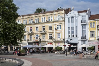 PLOVDIV, BULGARIA - 11 Haziran 2023: Bulgaristan 'ın Filibe kentinin şaşırtıcı Panoramik görünümü