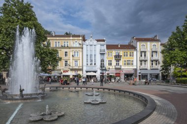 PLOVDIV, BULGARIA - 11 Haziran 2023: Bulgaristan 'ın Filibe kentinin şaşırtıcı Panoramik görünümü