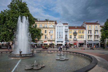 PLOVDIV, BULGARIA - 11 Haziran 2023: Bulgaristan 'ın Filibe kentinin şaşırtıcı Panoramik görünümü