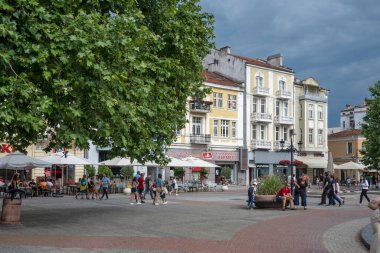 PLOVDIV, BULGARIA - 11 Haziran 2023: Bulgaristan 'ın Filibe kentinin şaşırtıcı Panoramik görünümü