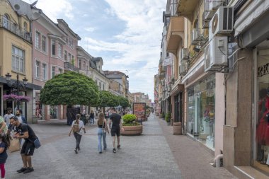 PLOVDIV, BULGARIA - 11 Haziran 2023: Bulgaristan 'ın Filibe kentinin şaşırtıcı Panoramik görünümü
