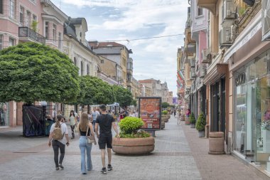 PLOVDIV, BULGARIA - 11 Haziran 2023: Bulgaristan 'ın Filibe kentinin şaşırtıcı Panoramik görünümü