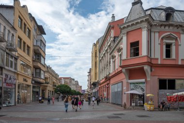 PLOVDIV, BULGARIA - 11 Haziran 2023: Bulgaristan 'ın Filibe kentinin şaşırtıcı Panoramik görünümü