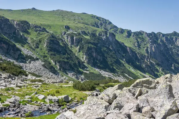 Amazing Summer Landscape Rila Mountain Malyovitsa Peak Bulgaria — 图库照片