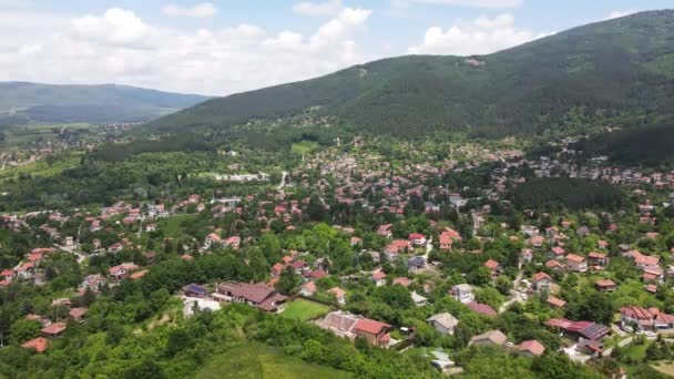 Fantastisk Antenn Utsikt Över Vitosha Mountain Nära Byn Rudartsi Pernik — Stockvideo
