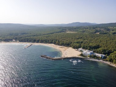 Bulgaristan 'ın Burgaz Bölgesi, Perla plajının şaşırtıcı hava manzarası