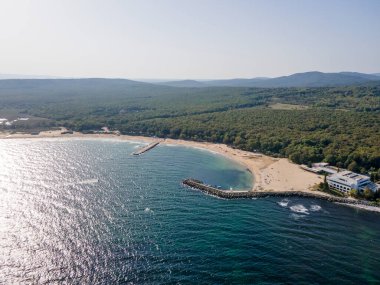 Bulgaristan 'ın Burgaz Bölgesi, Perla plajının şaşırtıcı hava manzarası