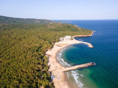 Bulgaristan 'ın Burgaz Bölgesi, Perla plajının şaşırtıcı hava manzarası