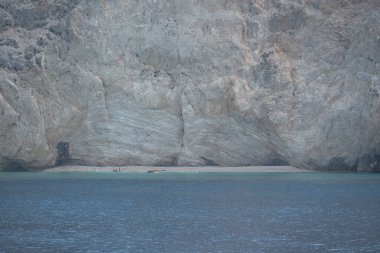 Lefkada, İyon Adaları, Yunanistan 'ın kıyı şeridinin inanılmaz panoramik manzarası