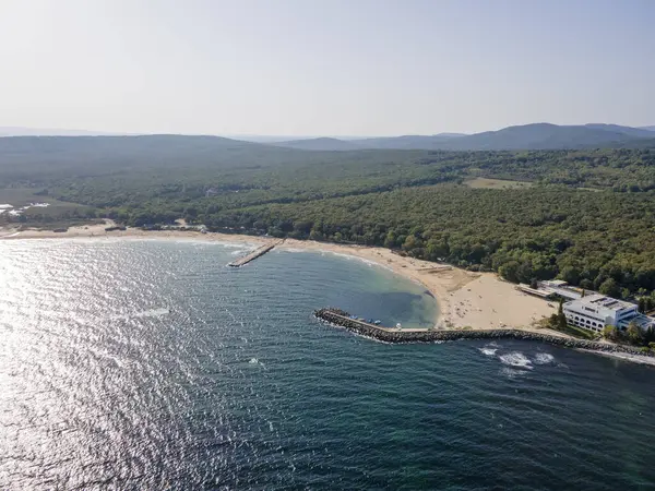 Bulgaristan 'ın Burgaz Bölgesi, Perla plajının şaşırtıcı hava manzarası