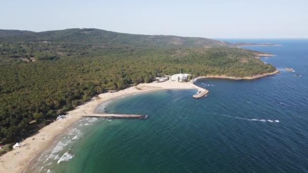Vista Aérea Incrível Praia Perla Região Burgas Bulgária — Vídeo de Stock